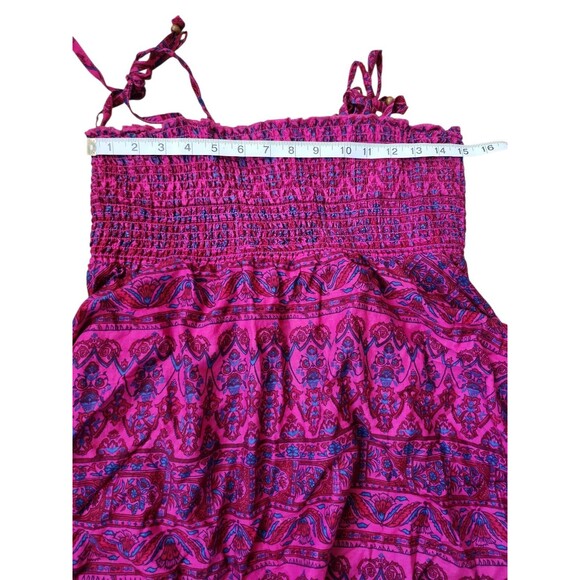 L.E.I. Y2K Babydoll Asymmetrical Handkerchief Top Juniors Large Smocked Fairy - Picture 6 of 8